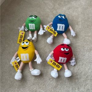 Vintage Stuffed M&M - Set of 4 - 1997